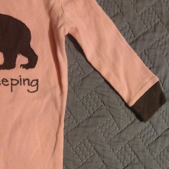 Hatley Pink and Brown Bear Bodysuit - Picture 7 of 8